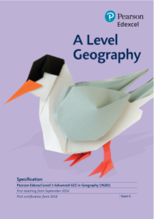 Pearson Edexcel Geography A level Specification